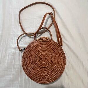 Wicker Circle Bag